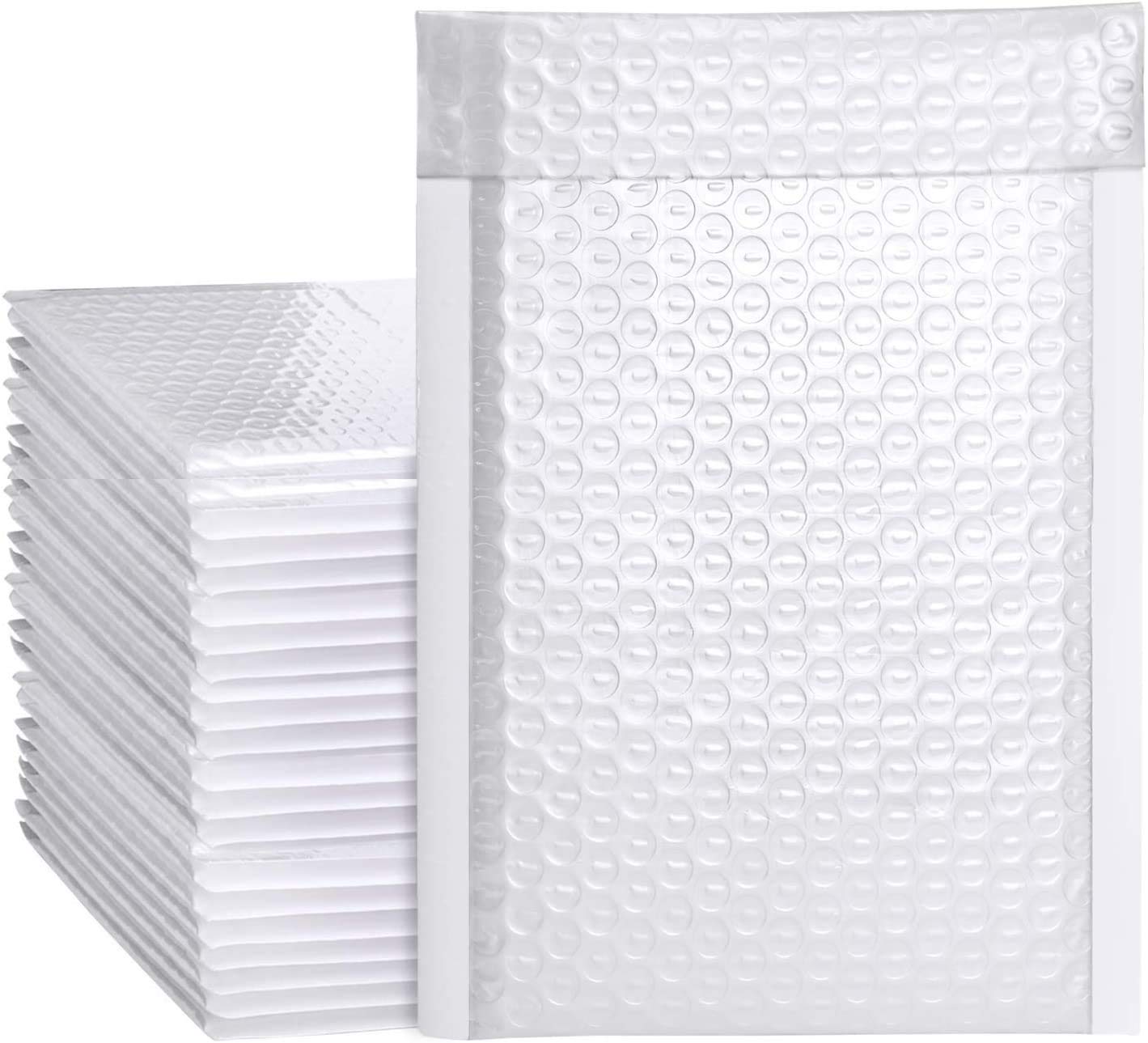 7200 Pack Bubble Mailer, 7.25 Inch x 9.75 Inch Self Adhesive White Padded Envelopes, Bubble Wrap Envelopes for Small Businesses, Sturdy Bubble Envelopes ideal for Shipping, Easy to Use Padded Mailers