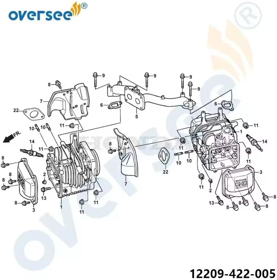 12209-422-005 Valve Seal for Honda Outboard Motor Suzuki Engine Valve Stem Seals Viton/Teflon TRX400EX 400EX 400X XR400