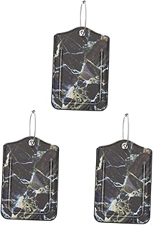 TENDYCOCO 3Pcs Etiqueta De Bagagem De Couro Etiquetas De Identificação De Bagagem Acessório De Bagagem Etiqueta De Nome De Bagagem Etiqueta De Etiqueta De Bagagem Etiqueta De Suspensão De