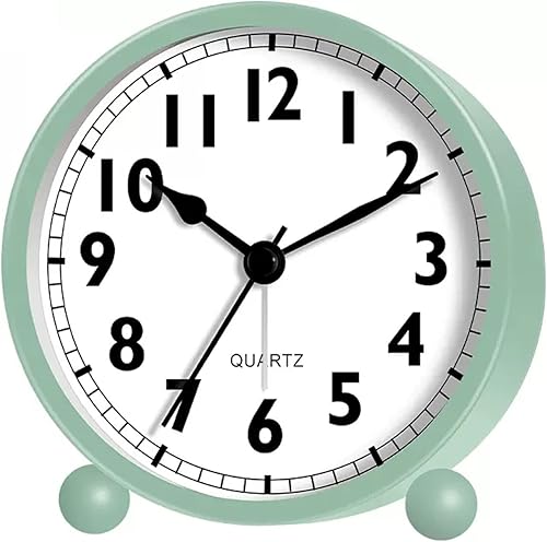 Alarm Clock Bedroom Alarm Clock with Light,Snooze Silent No Ticking Desk Clock Battery Operated for Kids,Bedroom,Living Room,Table Clocks for Living disponible en Yaxa Colombia