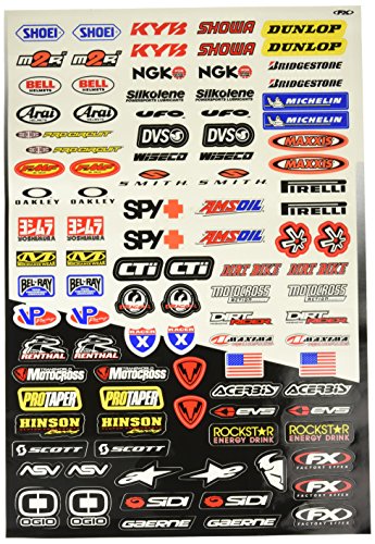 Factory Effex (10-68014 Sponsor/Logo Sticker Sheet