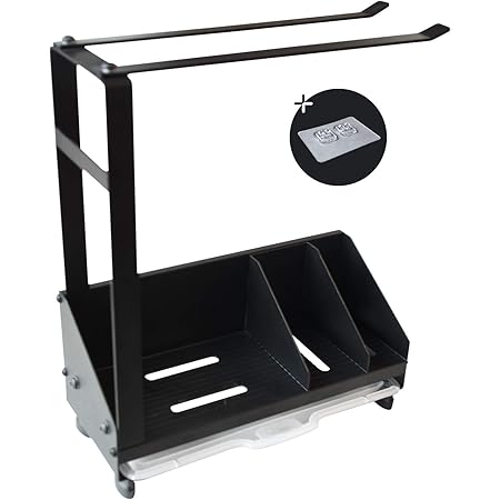 Usmoscat - Organizador de Fregadero de Cocina, Soporte de Esponja con toallero, con Bandeja de Drenaje, para Fregadero de Cocina o Cuarto de baño… ...