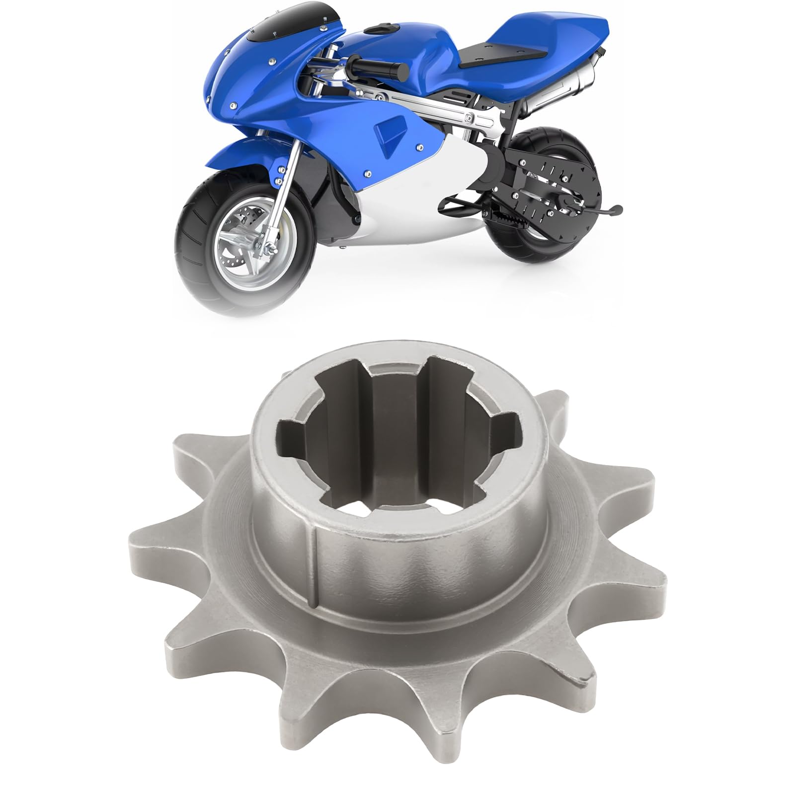 2 Engranajes de Transmisión 11T T8F para Minimotos Motocross Y Quads 14 X 30 Mm/4 X 12 Mm.