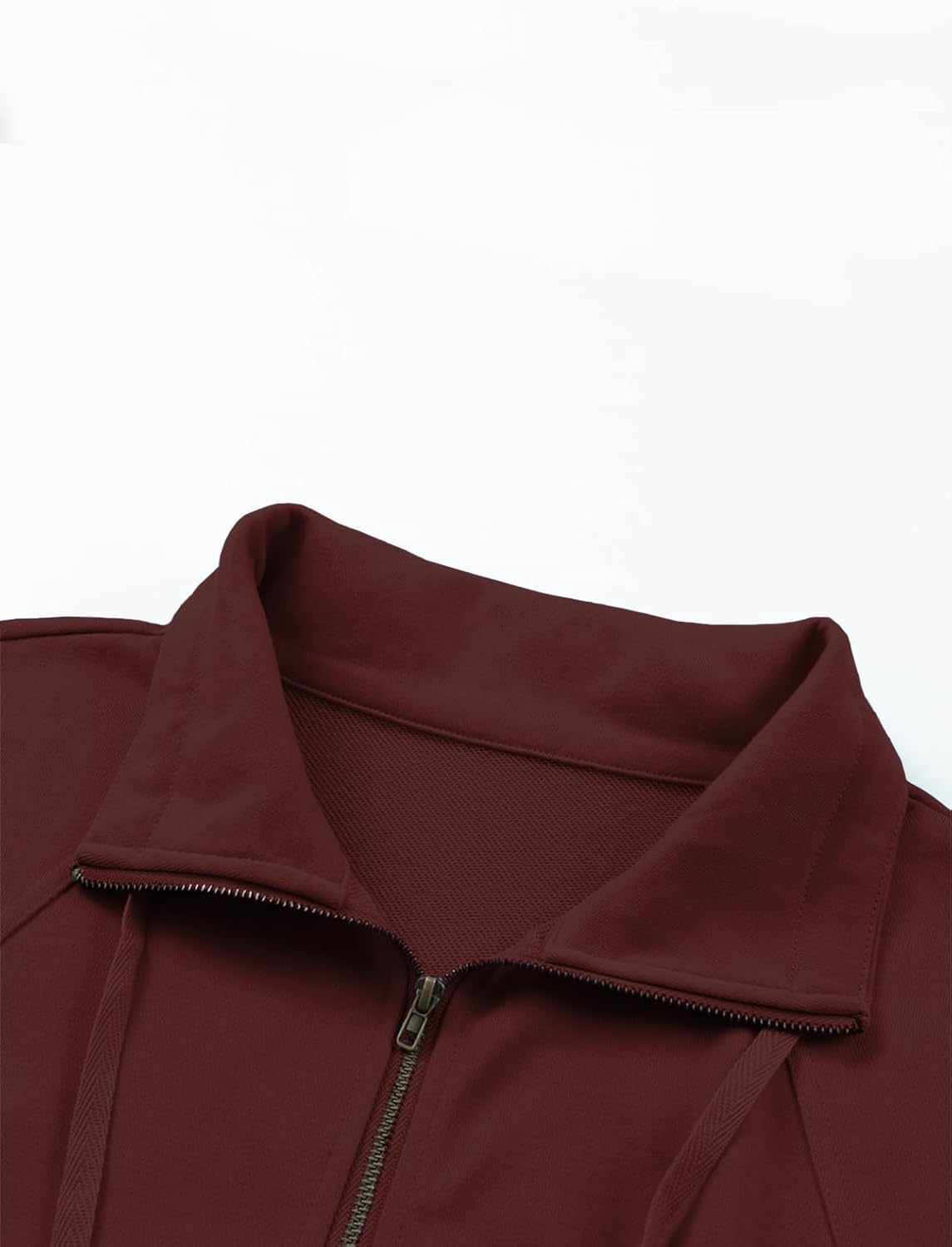 VISLILY Plus-Size-Sweatshirts for Women Oversized Half Zip Pullover Casual Long Sleeve Sweater Dressy Tops with Pocket XL-5XL - Image 4