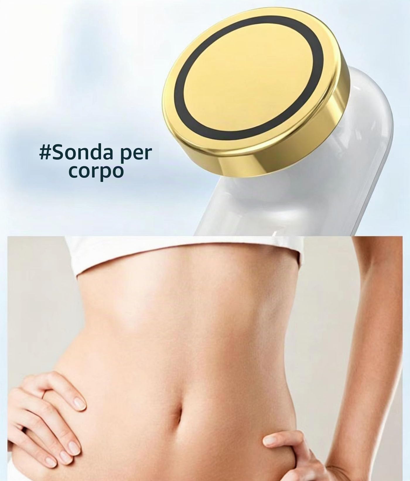 RF Radio Frequency Dispositivo Viso e Corpo Strumento per Rassodare la Pelle,strumento di bellezza portatile, utilizzato per ringiovanimento della pelle, antirughe, anti-invecchiamento