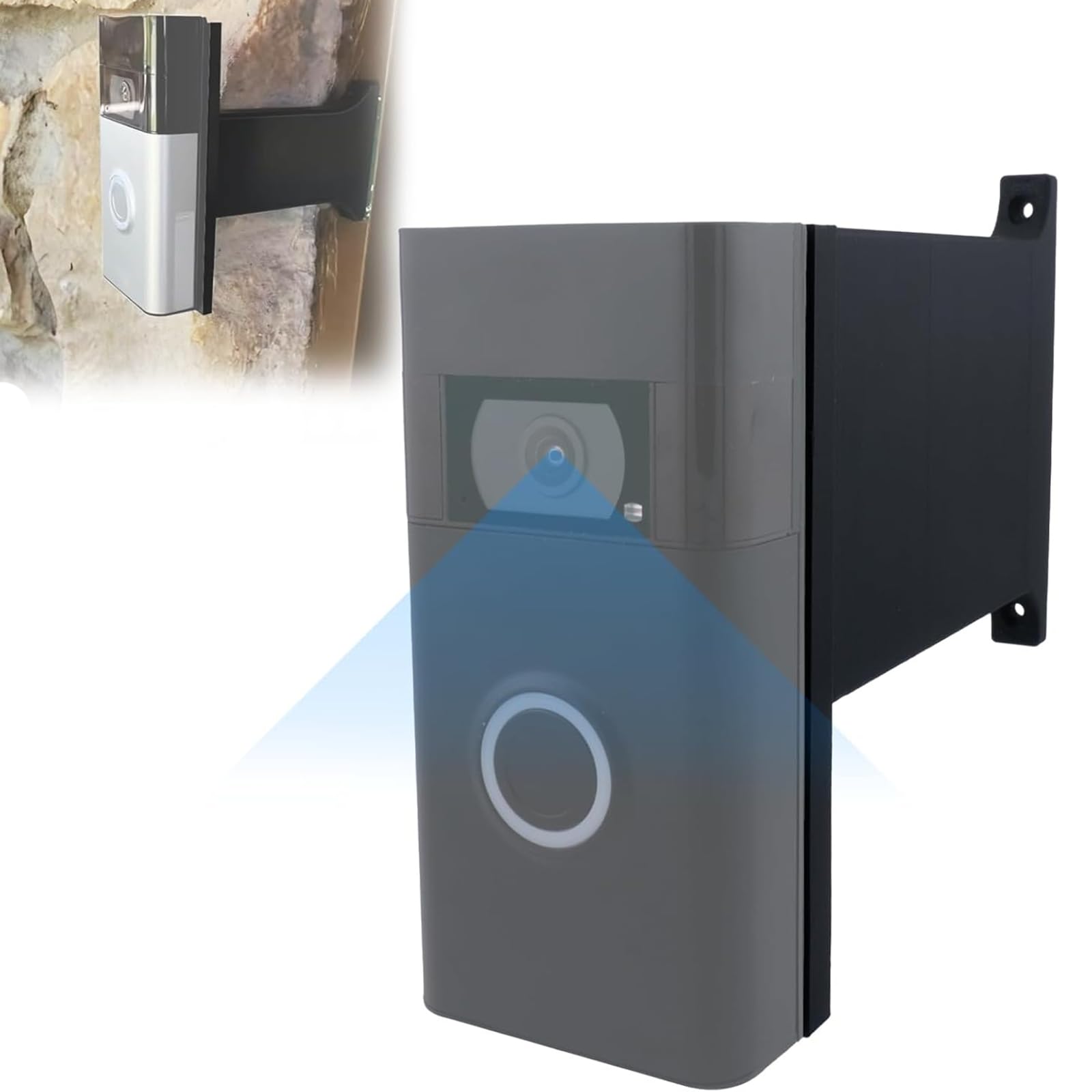 Doorbell Extender Mount Compatible with Ring for Brick Wall(3-1/4")