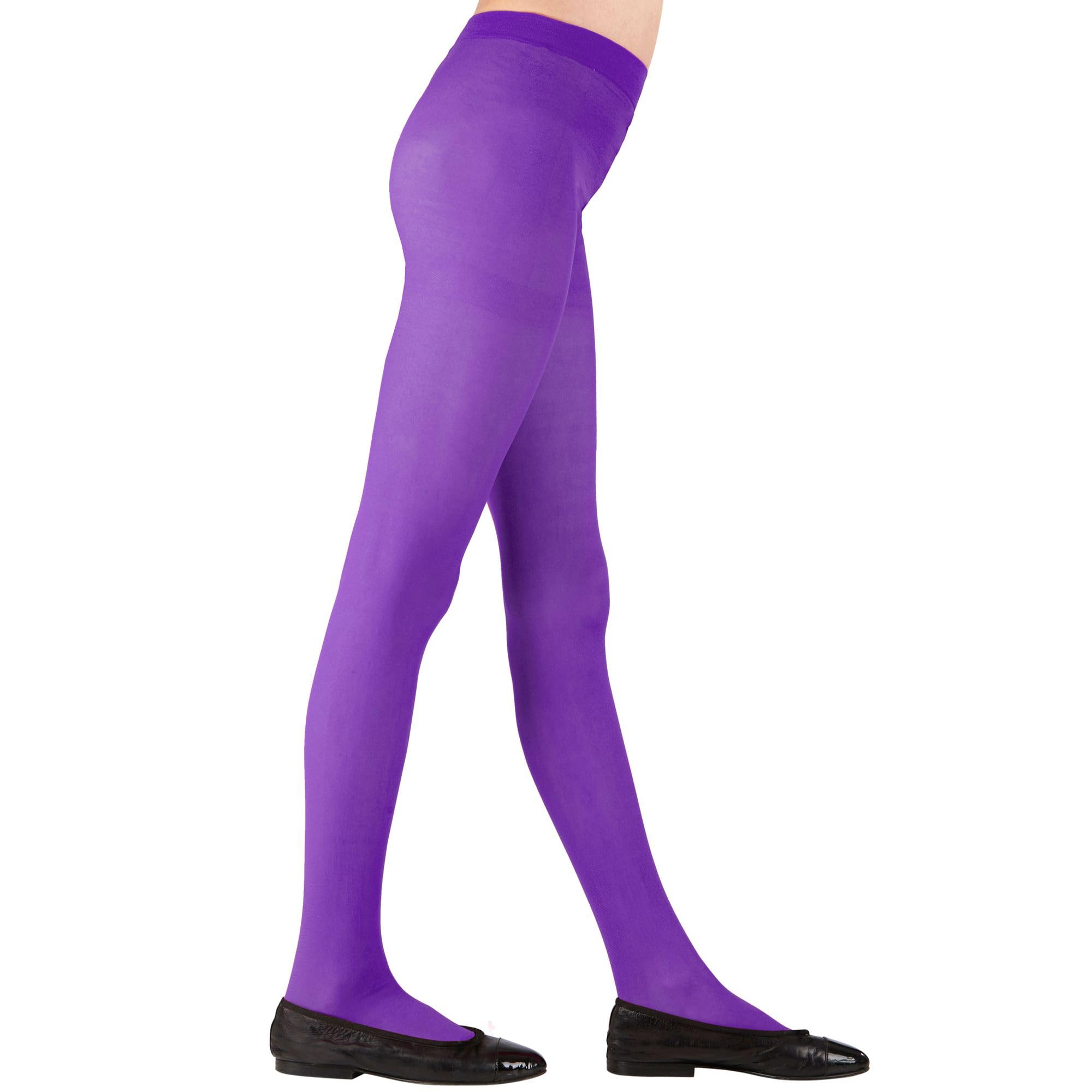 W WIDMANN MILANO Party Fashion - Girls' Tights for Masquerade Parties, Ballerina, Cosplay, Clown, Circus, Butterfly, Carnival, Halloween, Theme Parties, 40 DEN