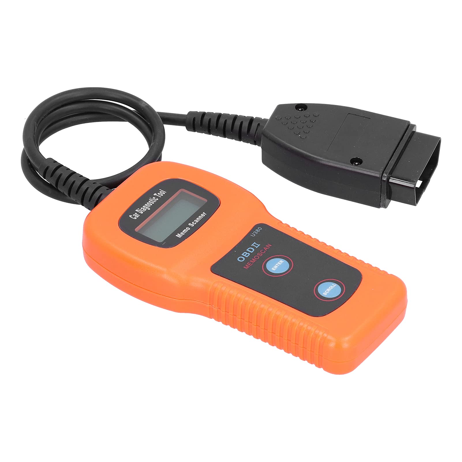 Lettore di codici di guasto della spia del motore OBDII, strumento diagnostico professionale OBD2, legge e cancella i DTC con display LCD retroilluminato per auto e camion dal 1996