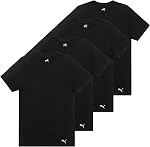 PUMA Men's 4 Pack Cotton Crewneck Short Sleeve T-Shirt