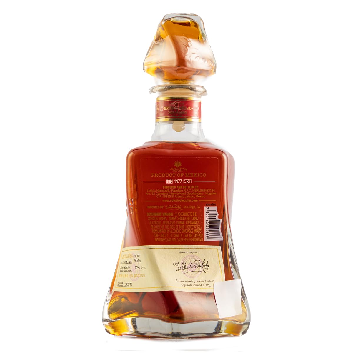 Amazon.com: Adictivo Tequila Extra Anejo Tequila, 750 ML : 雜貨和美食