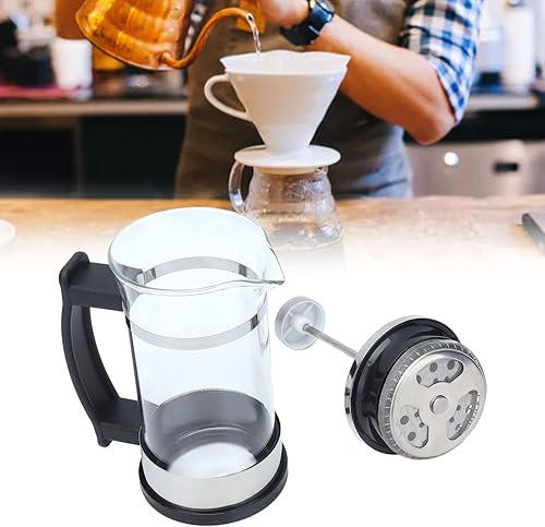 Miniatura 3 de Cafetera de prensa francesa prensa de café cafetera cafetera cafetera 118fl oz prepara café y té cafetera tetera tetera hervidor para oficina en casa