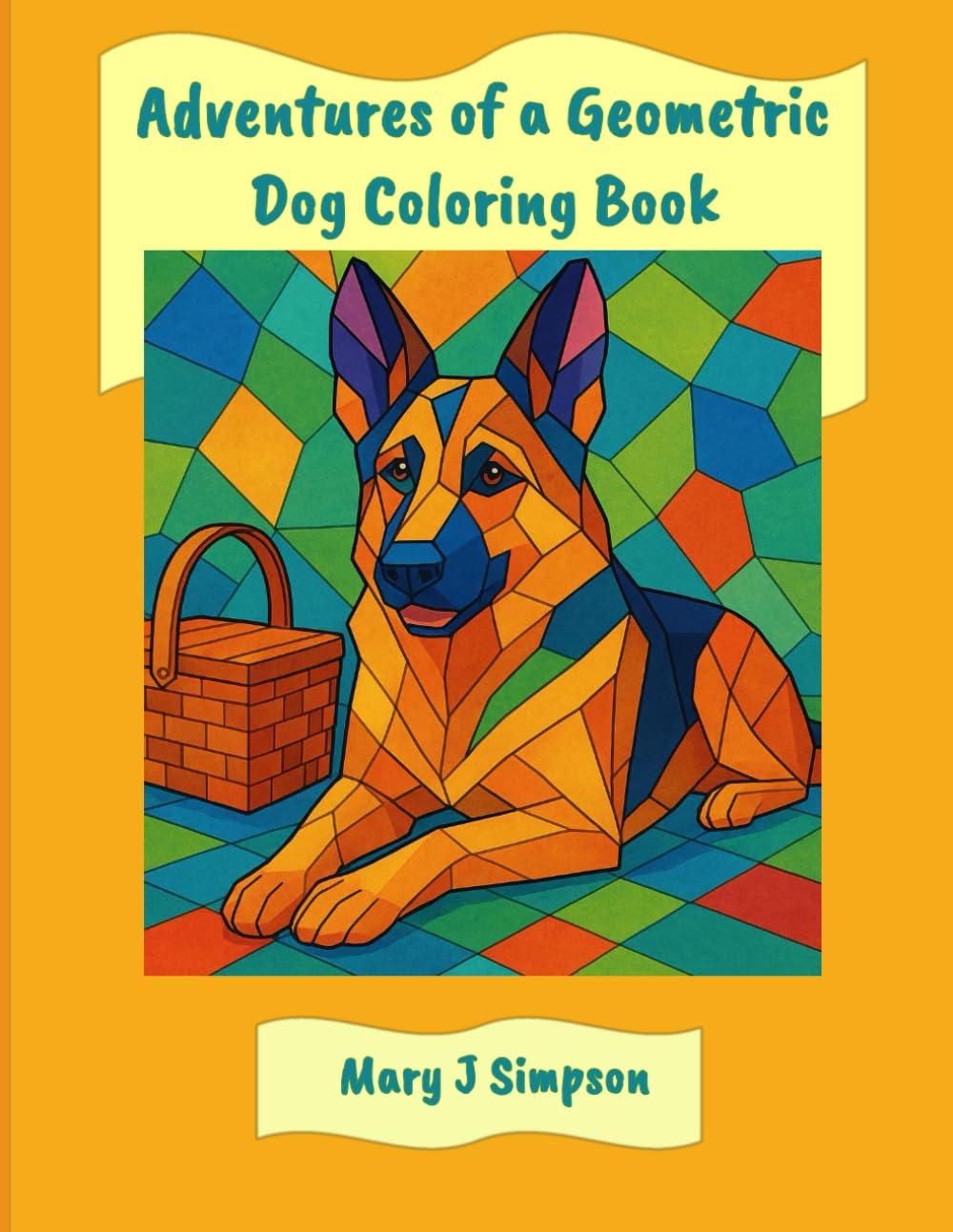 Adventures of a Geometric Dog Coloring Book: Great for anyone who enjoys coloring unique pictures, from kids through adults of any age