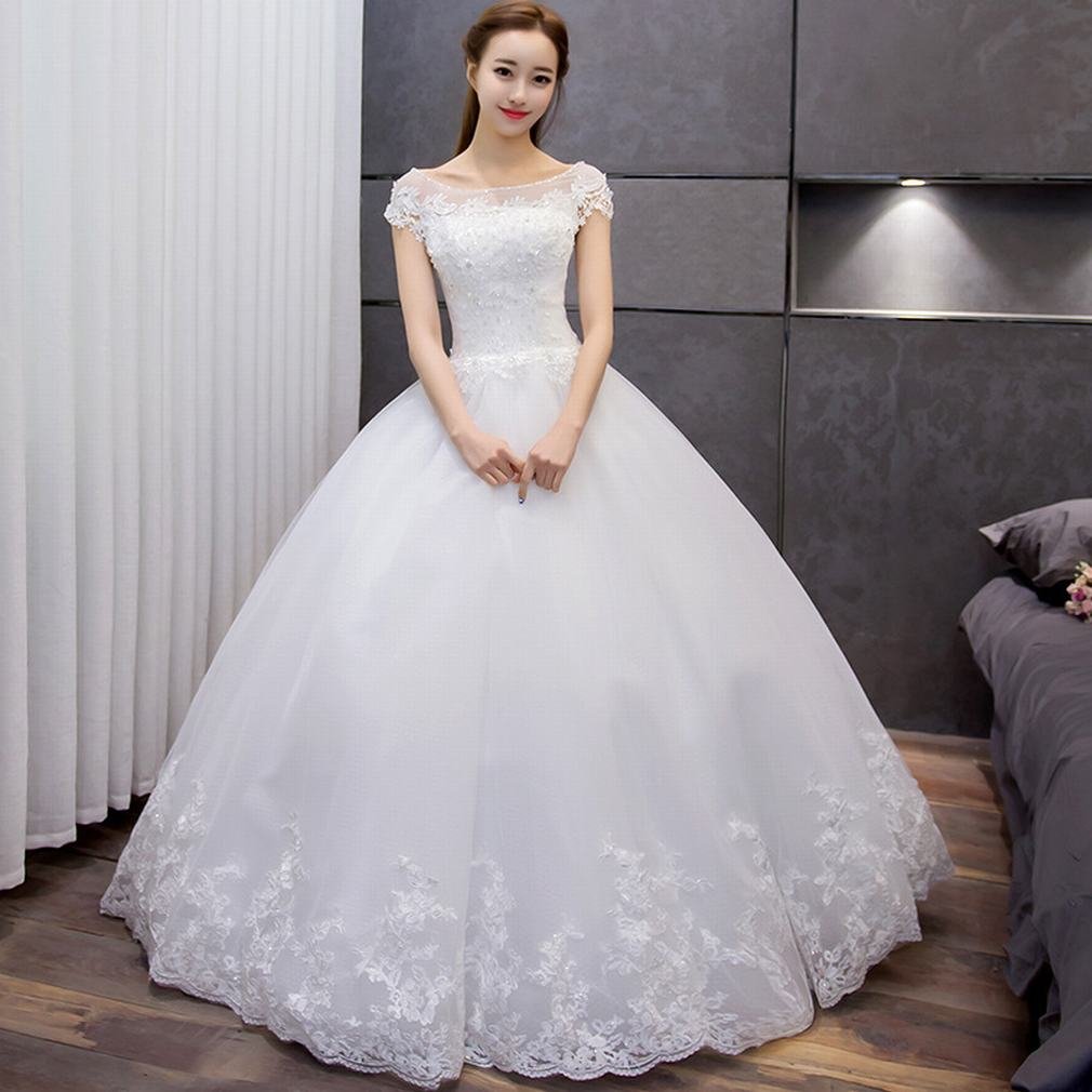 Robe de mariée grande cour GZ idéale pour le toast de mariage traditionnel