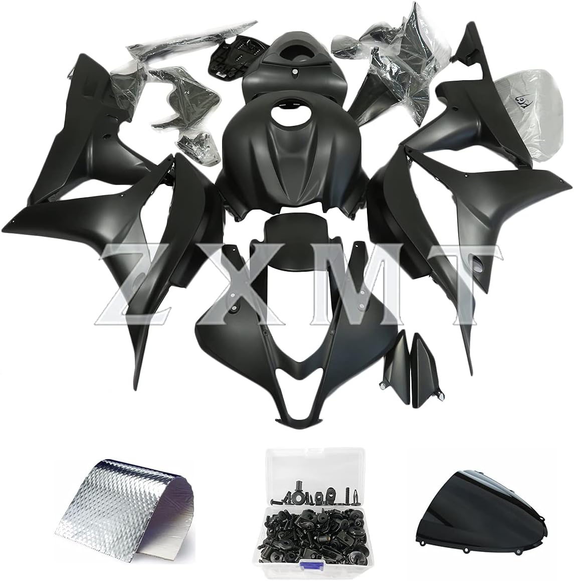 ZXMT Motorcycle Fairing Kit Unpainted Fairings for HONDA CBR600RR F5 2007-2008 (26 Pcs)