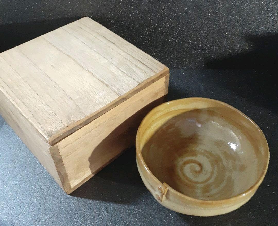 Amazon.co.jp: 福井 芦原焼あわらやき 在銘 芦原天声作 茶碗