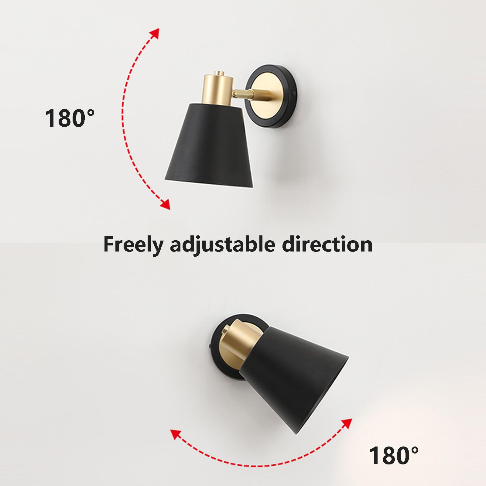 Lampade da Parete Moderne Europee da Comodino, faretto Flessibile a LED, faretto da banco, Illuminazione da Lettura, Illuminazione a Tubo Curvo, Luce a Striscia Semplice