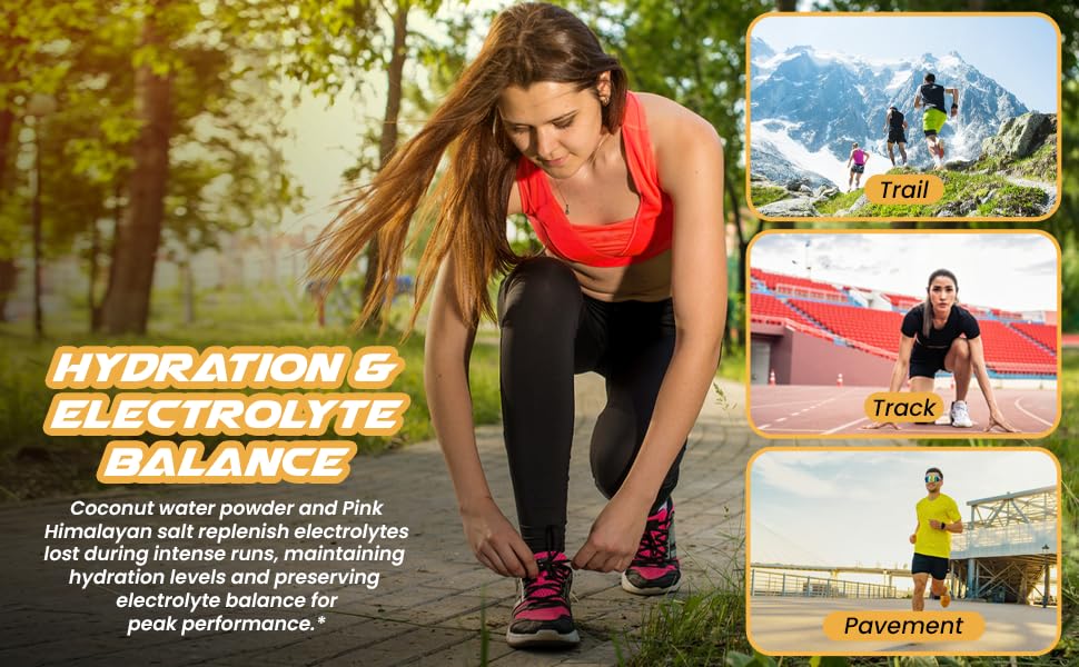 Image of Runners' Relief - Joint Support & Muscle Recovery Supplement - Glucosamine Chondroitin - Fasting Electrolytes - Stimulant-Free Pre /Post Workout Energy - Tangerine Turmeric with 95% Curcuminoids