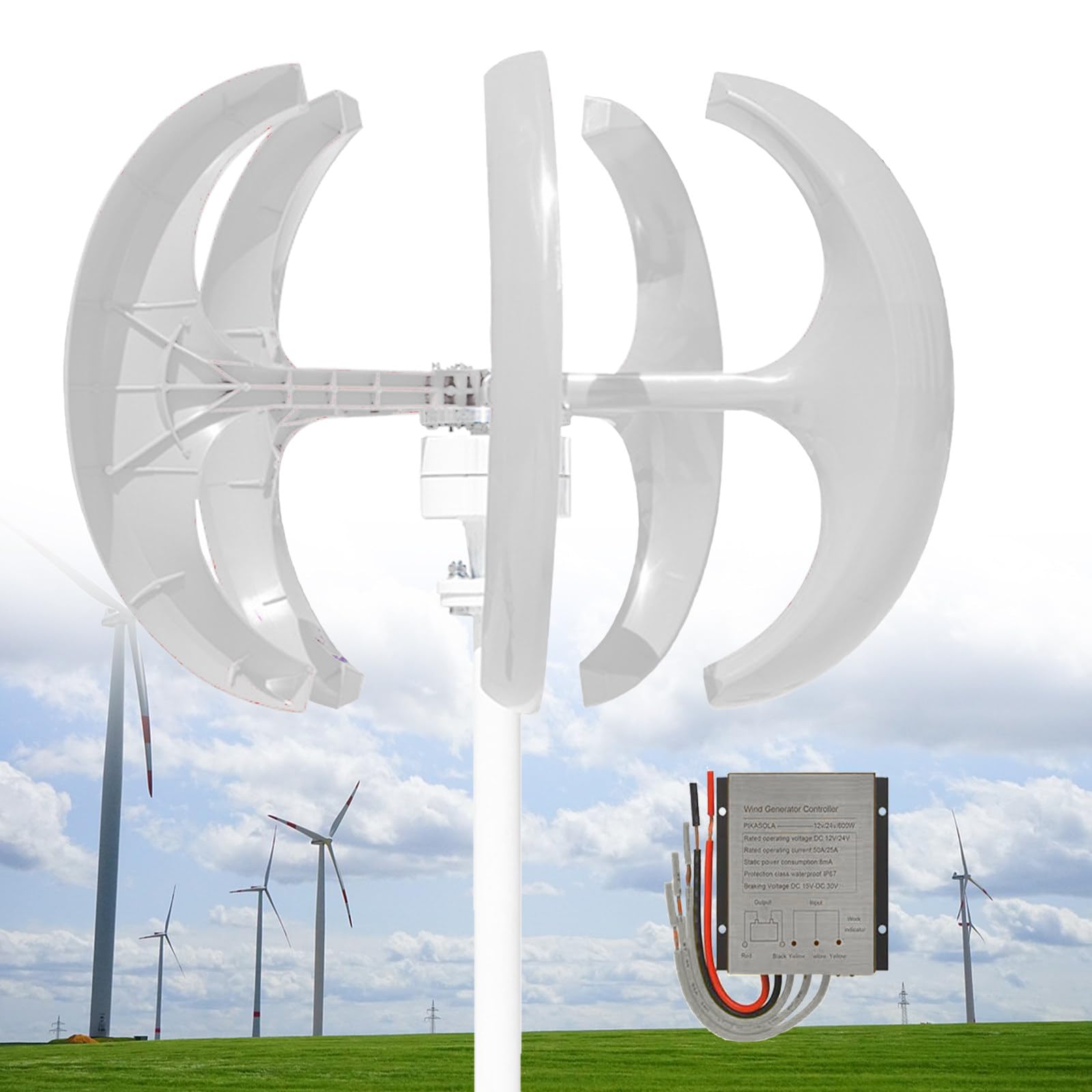 Système éolien pour électricité hors réseau sans panne d'énergie