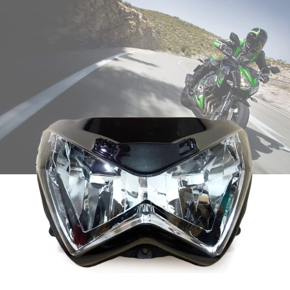 WYNMOTO Motorcycle Front Headlight Head Lamp Headlamp Assembly for Kawasaki Z800 2012 2013 2014 2015 2016/Z300/Z250 2013 2014 2015