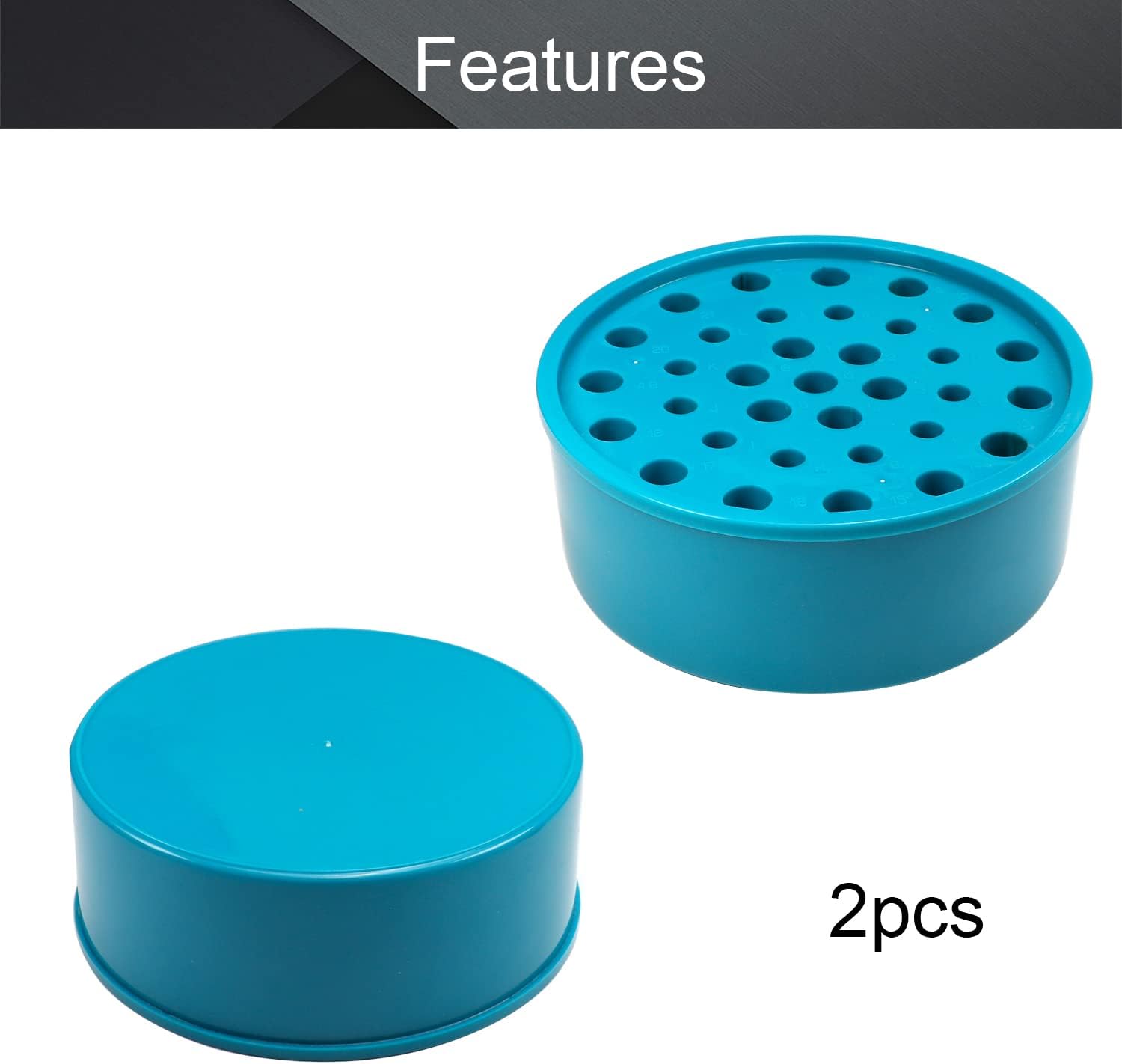 Othmro 2Pcs Laboratory Test Tubes Rack Round Test Centrifuge Tube Holder Rack 5.5cmx14cm
