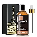 Cinnamon Essential Oil, MAYJAM Pure Essential Oils, 3.38FL.OZ Cinnamon Oil, Perfect for Diffusers Aromatherapy