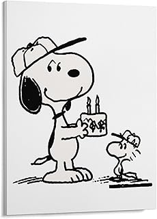 スヌーピー ウッドストック アートパネル ポスター キャンバス アートフレーム 絵画 インテリア 装飾画 壁掛け絵画 玄関 寝室 オフィス 部屋飾り 木枠付きの完成品 20x25cm