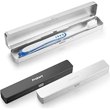 Frekare Toothbrush Case Aluminum, Travel Toothbrush Holder Kit Portable