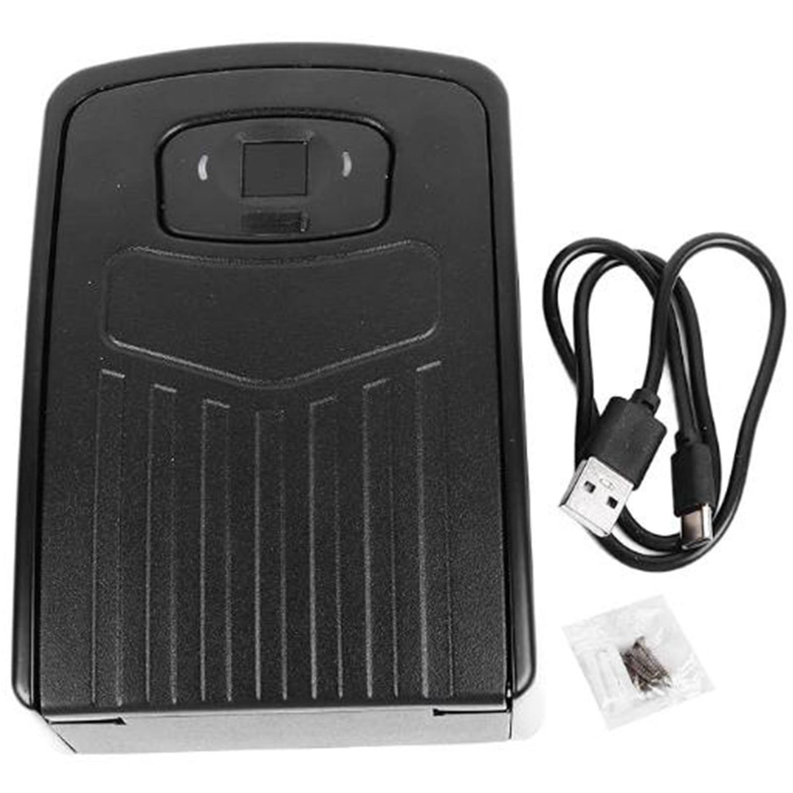 Caja de Bloqueo para Llaves con Bluetooth, Caja Fuerte de Llaves Exterior, Montada en la Pared, Portátil Caja de Bloqueo Caja de Seguridad para Llaves para Casa Oficina Garaje Escuela(Black)