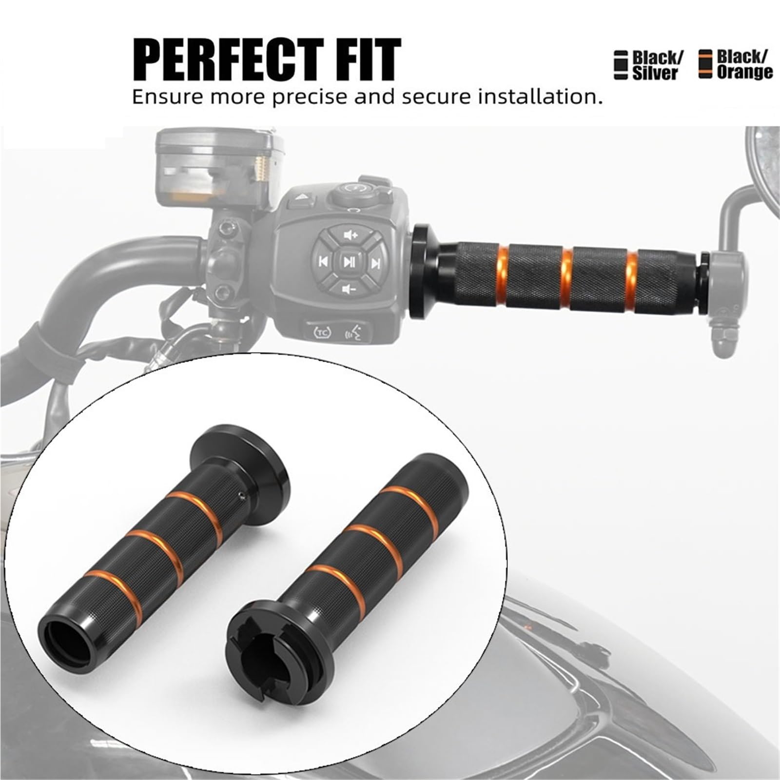 Puños de Manillar compatibles con Harley Sportster S RH1250S 2021-2024 Pan America 1250 Special RA1250S Nightster RH975 Mangos de Goma Puños Motocicleta