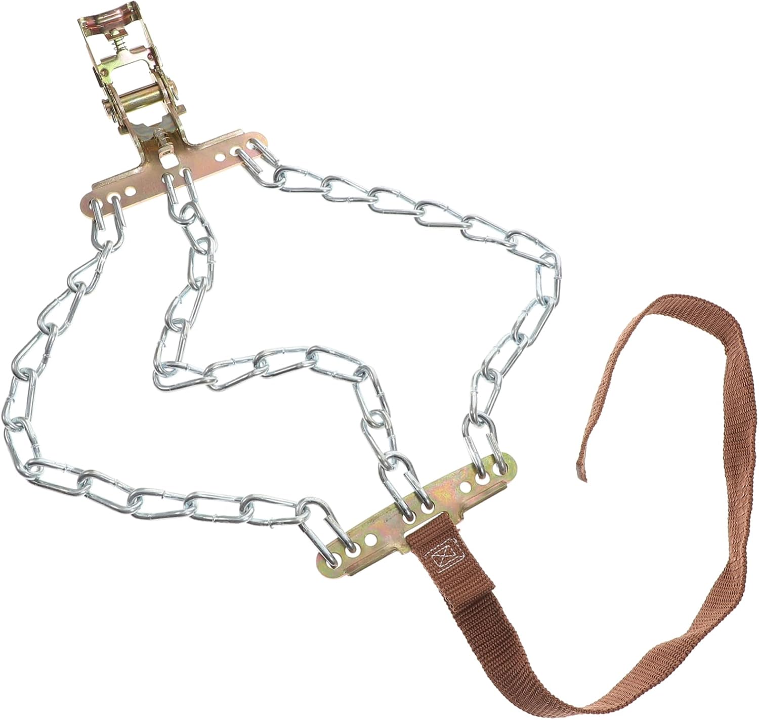 8pcs Universal Tire Anti-Skid Chains for SUV Cars Snow Mud Traction Clip-on Design for Emergency Use Random Color