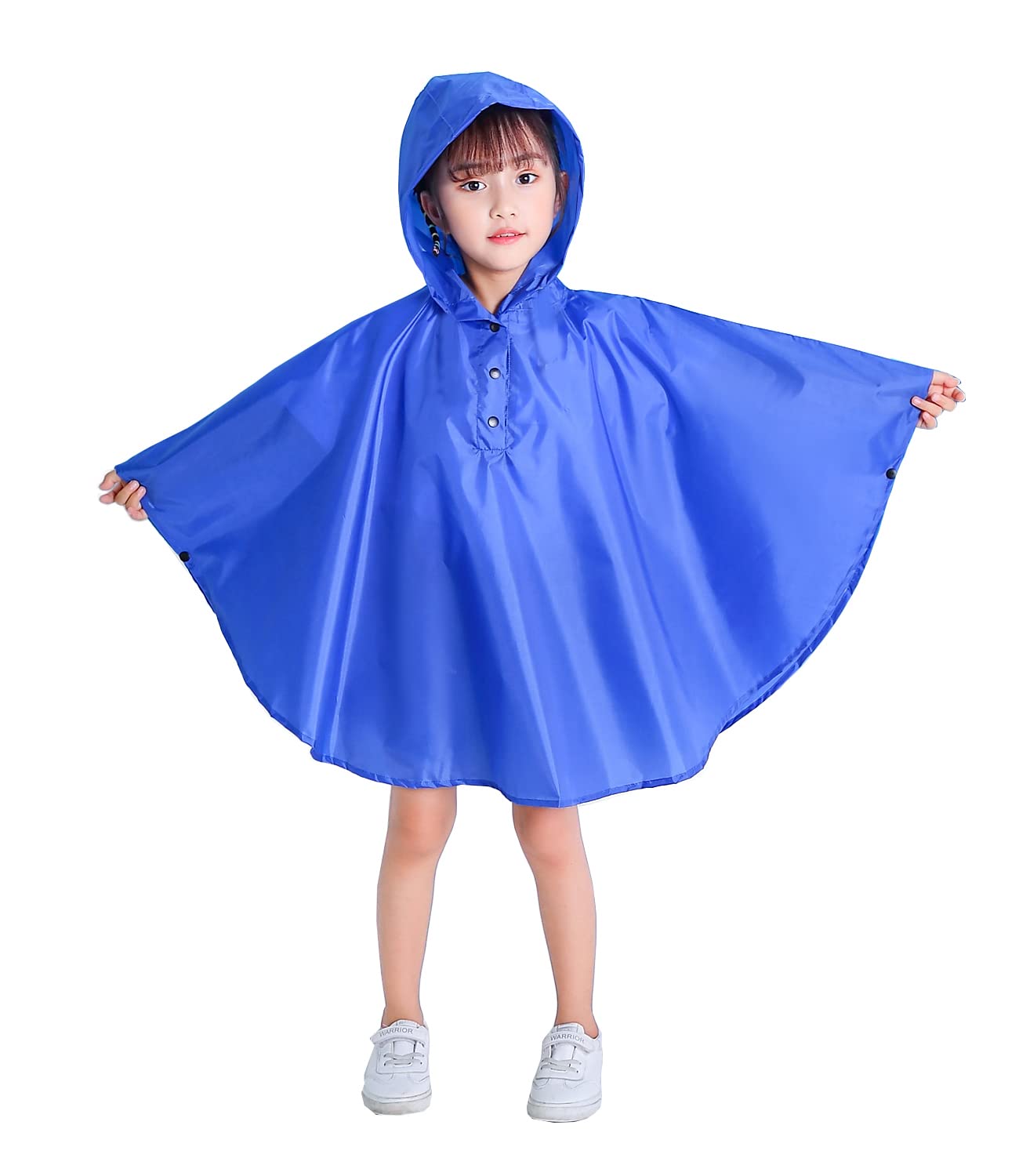 Freesmily Kids Cute Raincoat Waterproof Rain Poncho Jacket Coat for Girls Boys