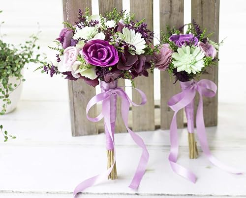 Miniatura 5 de ITIsparkle Cinta de satén de doble cara de 14 de pulgada, 50 yardas, juego de rollos para envolver regalos, libros de recortes, recuerdos de fiesta,