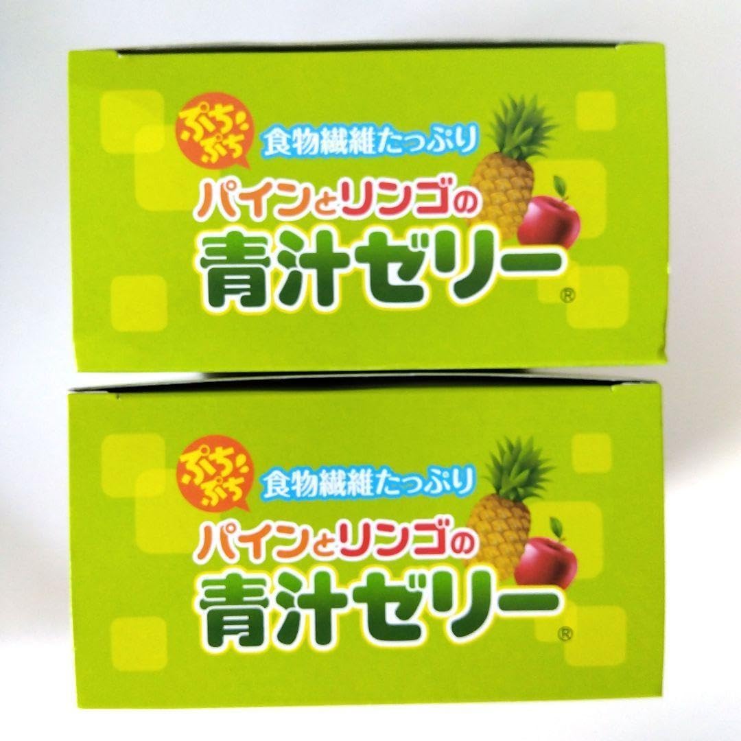 Amazon.co.jp: パインとリンゴの青汁ゼリー 30本入 2箱 セット : 食品