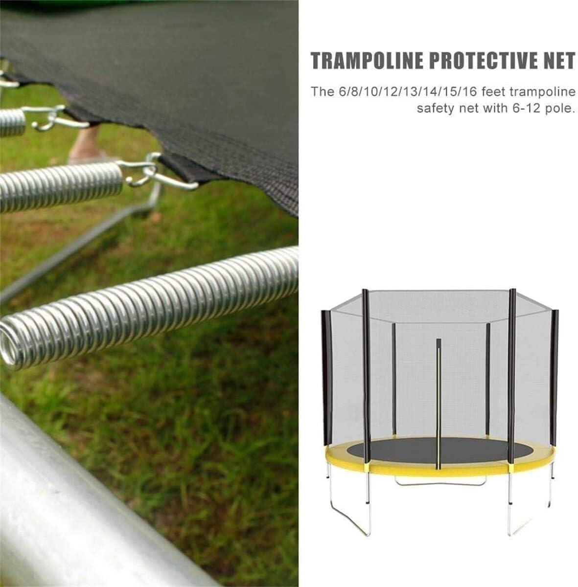 Round Frame Trampoline Jumping Mat Trampoline Accessories Trampoline Accessories Trampoline Fence Outdoor Trampoline