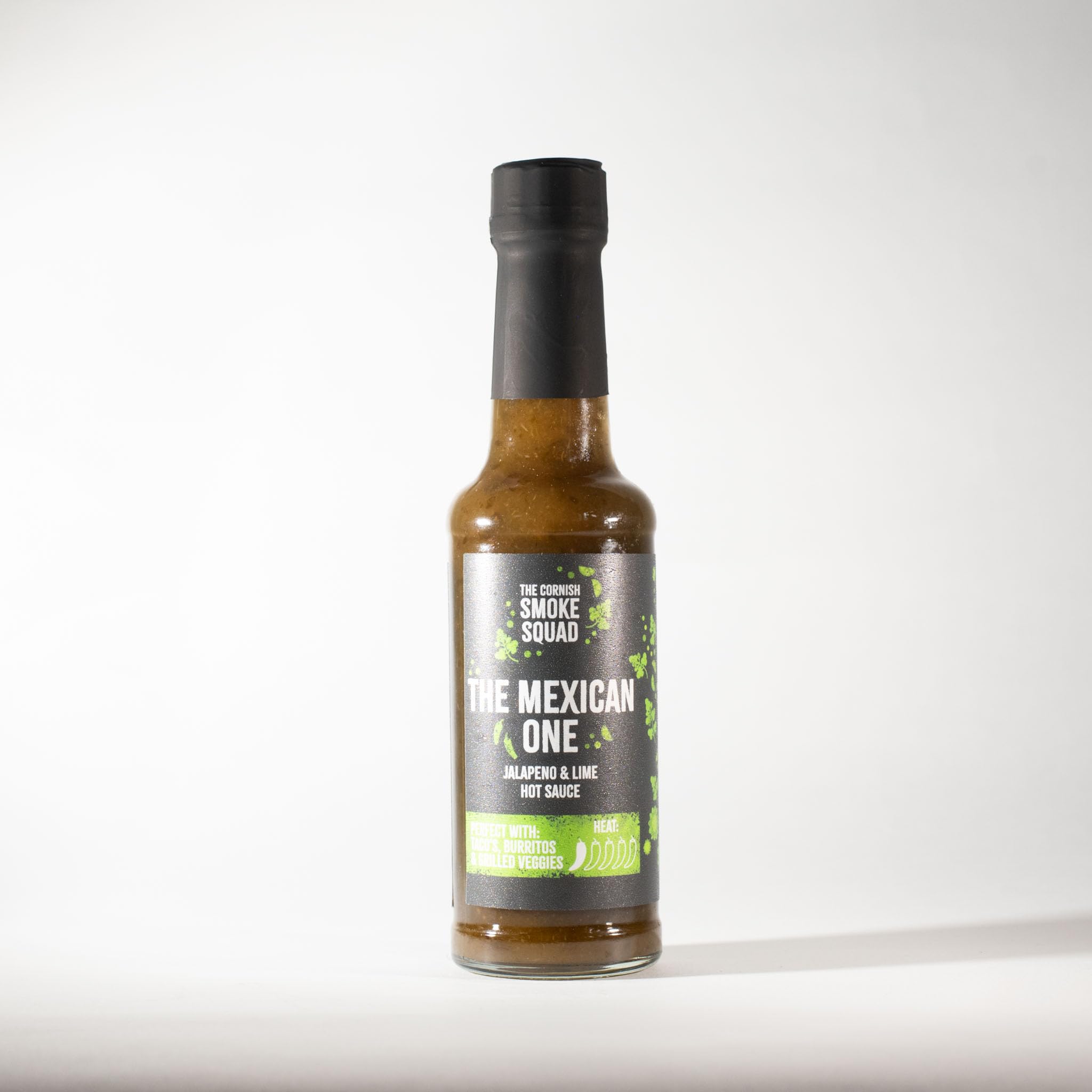 Jalapeno & Lime Hot Sauce | Jalapeno Hot Sauce | Small Batch Hot Sauce | Zesty Sauce | 150ml | Vegan & Gluten Free Hot Sauce | The Mexican One - The Cornish Smoke Squad