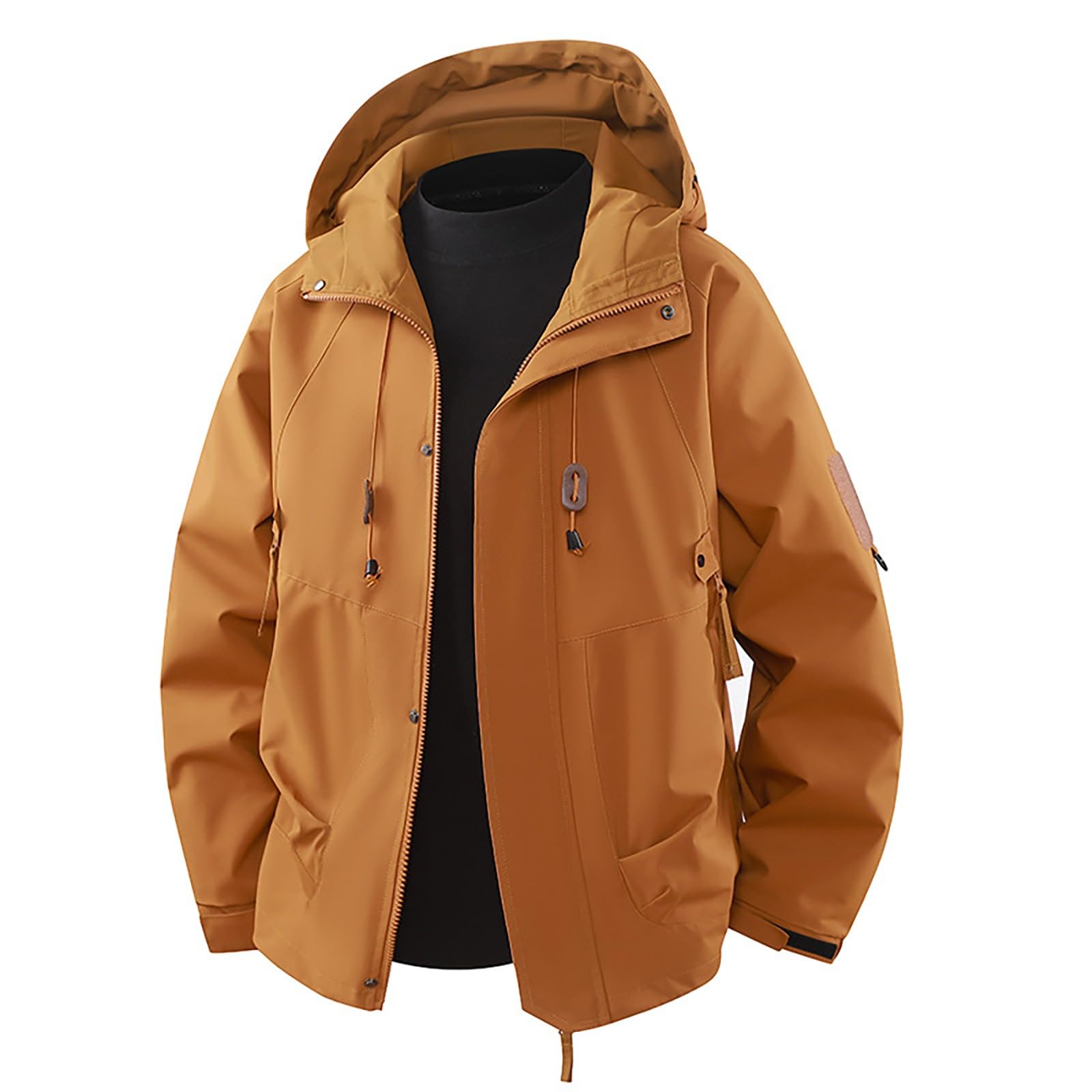 Générique Manteau Homme Mi Saison Vestes Bomber Manteaux Décontractée Trench-Coat, Classique Pardessus Coupe Vent Veste D'extérieur Bomber Pour Les Déplacements Quotidiens, Promenades En Ville