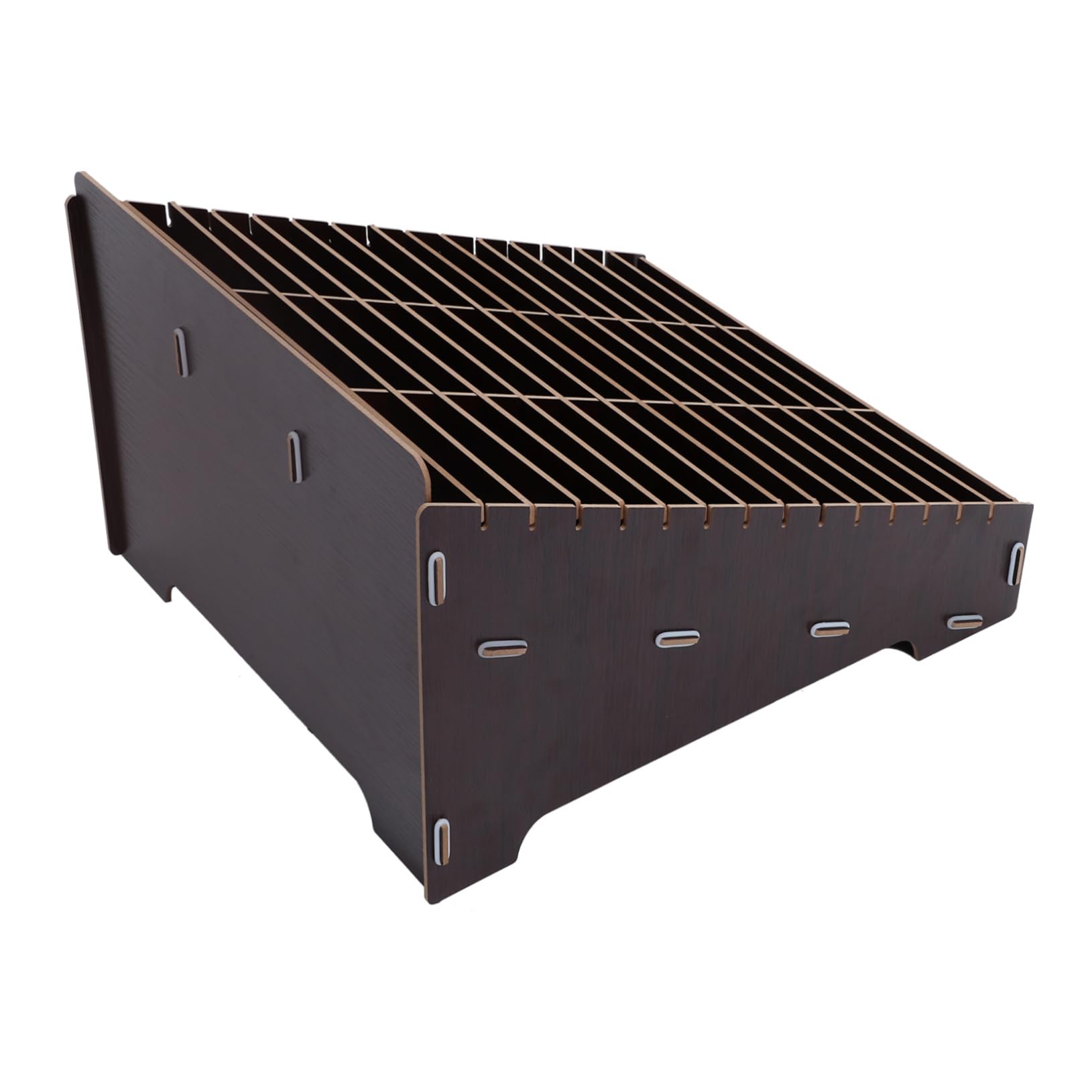 Organizador de caja de almacenamiento para teléfono móvil para sala de reuniones, fundas de teléfono y soporte de mesa para teléfono celular con sección de organización de escritorio, organizador de
