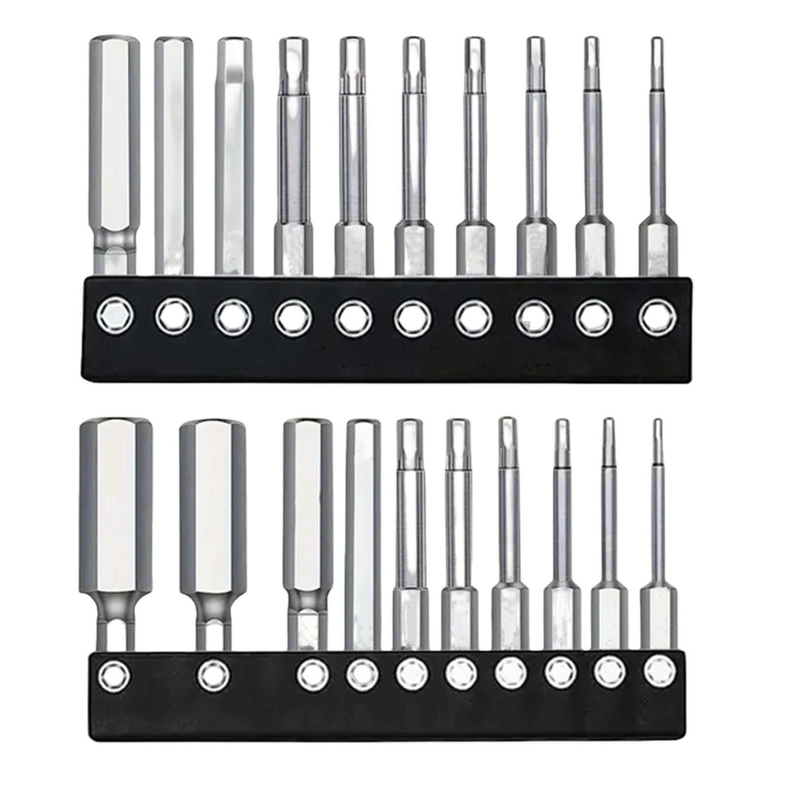 Juego de puntas de llave Allen de cabeza hexagonal, destornillador magnético métrico imperial, adaptador de taladro eléctrico de 1/4" (1/2"), herramienta manual (1/2")