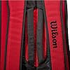 Wilson Clash V2 Super Tour Tennis Racket Bag - Red/Black, Holds up to 6 Rackets