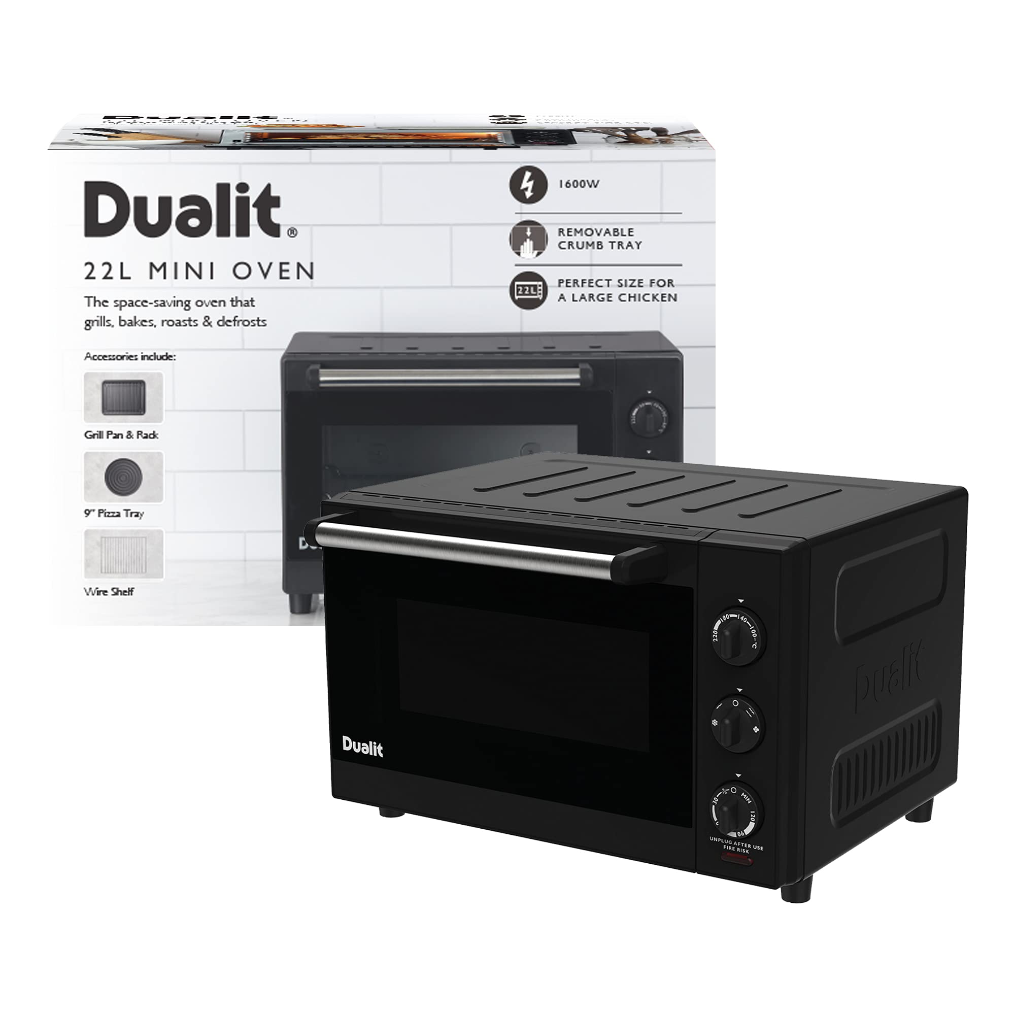 Buy Dualit Electric Mini Oven Large 22L Capacity Double Glazed
