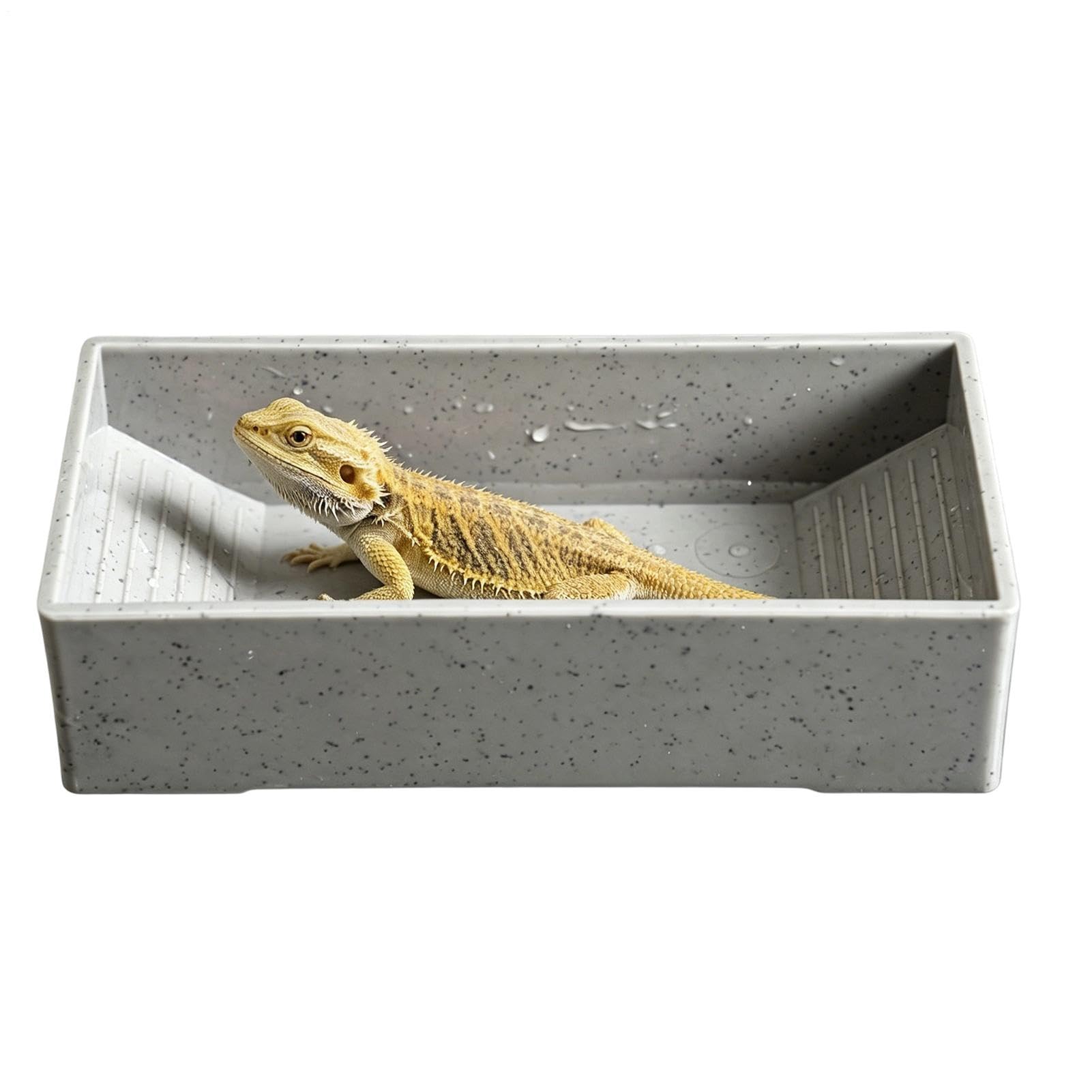 Snake Water Bowl,Non-Slip Bathing Pool,Reptile Food Water Bowl | for Geckos Snakes Pets Habitat Aquarium Terrarium Outdoor