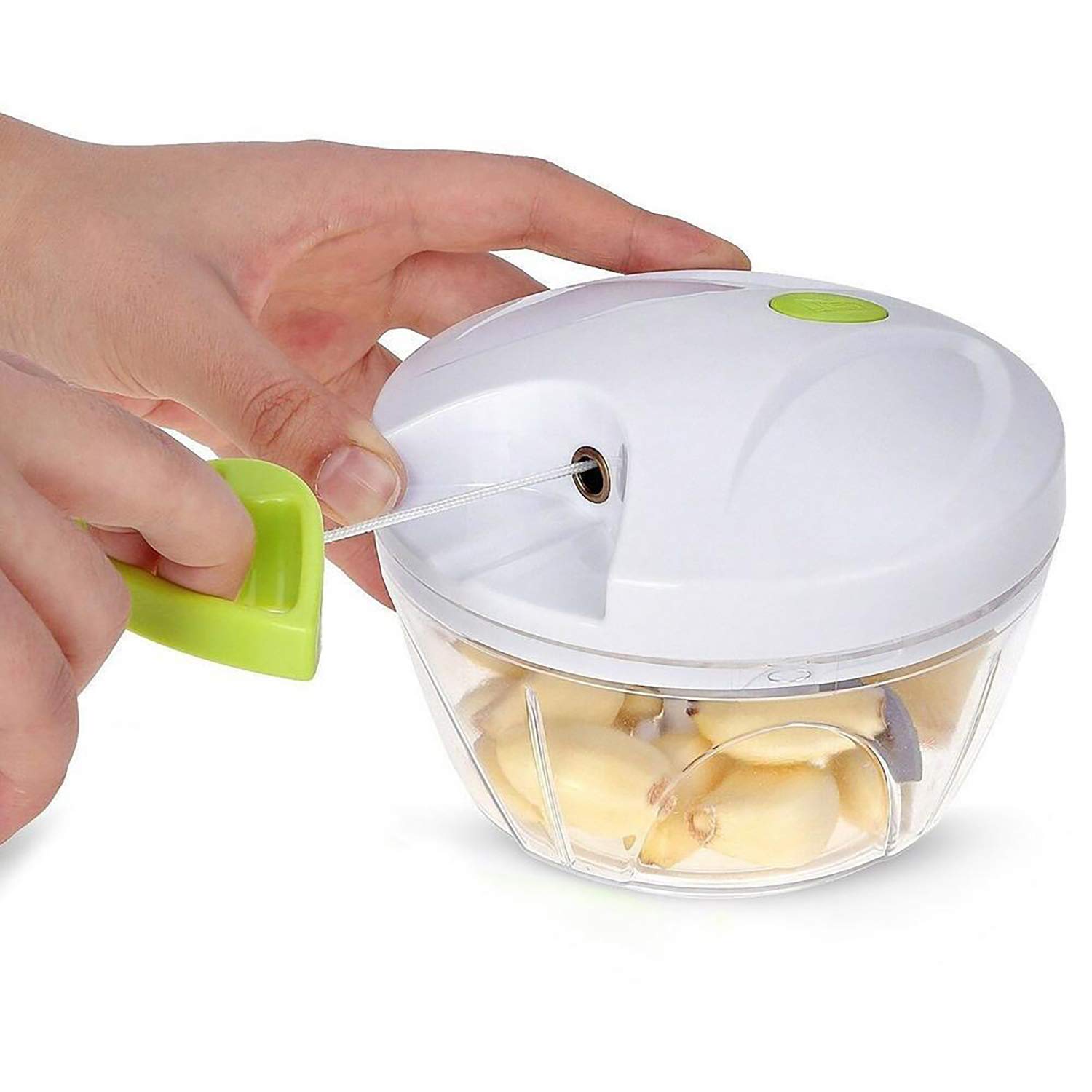 Picadora Manual De Alimentos - Cortadora De Verduras, Carne Y Hierbas Con 5 Cuchillas, Capacidad 900 Ml