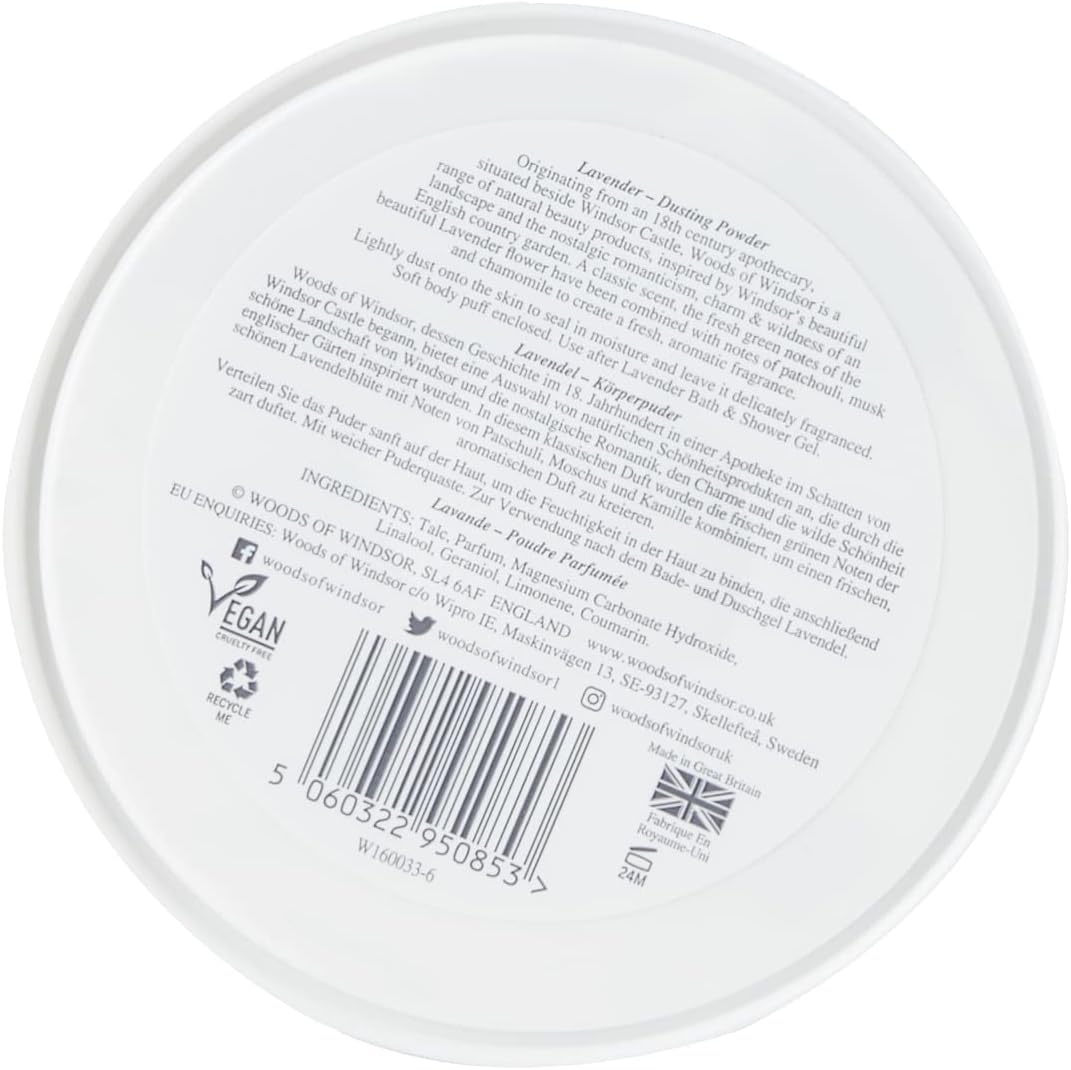 Woods Of Windsor Lavender Body Dusting Powder With Puff for Women, 3.5 Ounce - Image 5