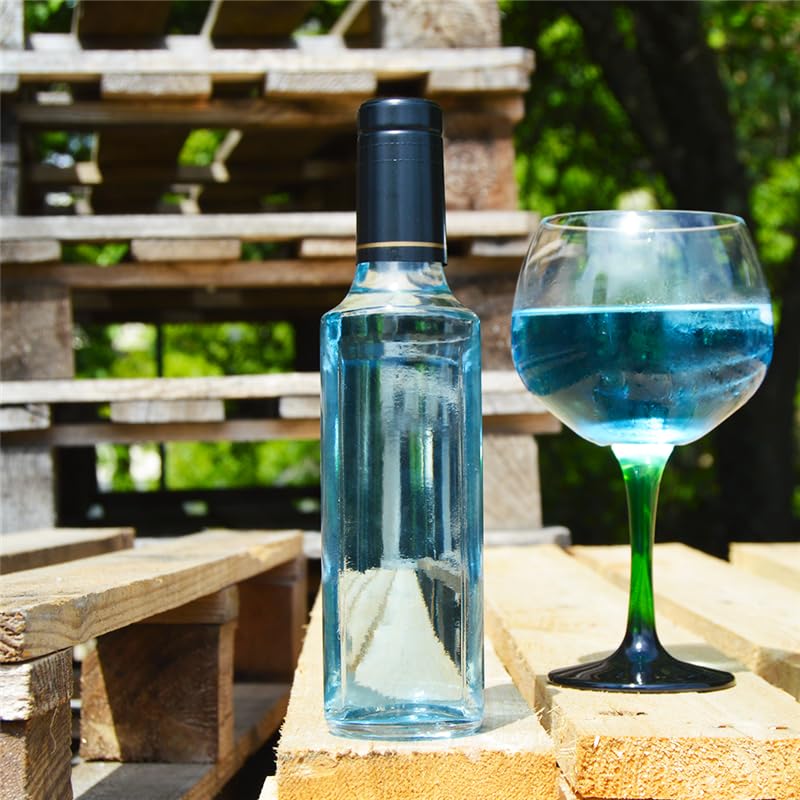 Espirito Rebelde - 10 botellas de cristal de 250 ml con tapón de corcho - Botellas versátiles para aceite de oliva, vinagre, sidra, licor, vino, ron y más. Ideal para recuerdos y cócteles