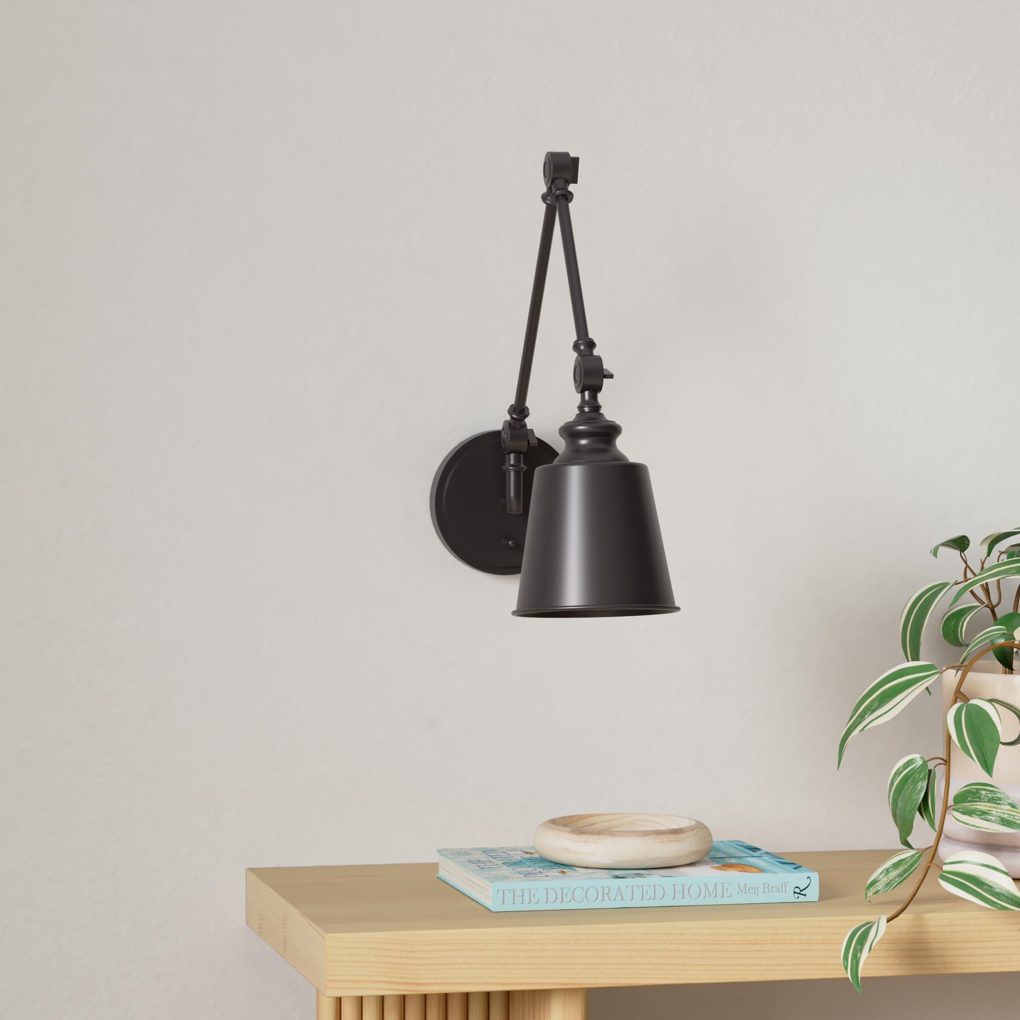 Trade Winds Lighting TW90033ORB 1-Light Swing Arm Lamp (2-Pack) in Oil Rubbed Bronze