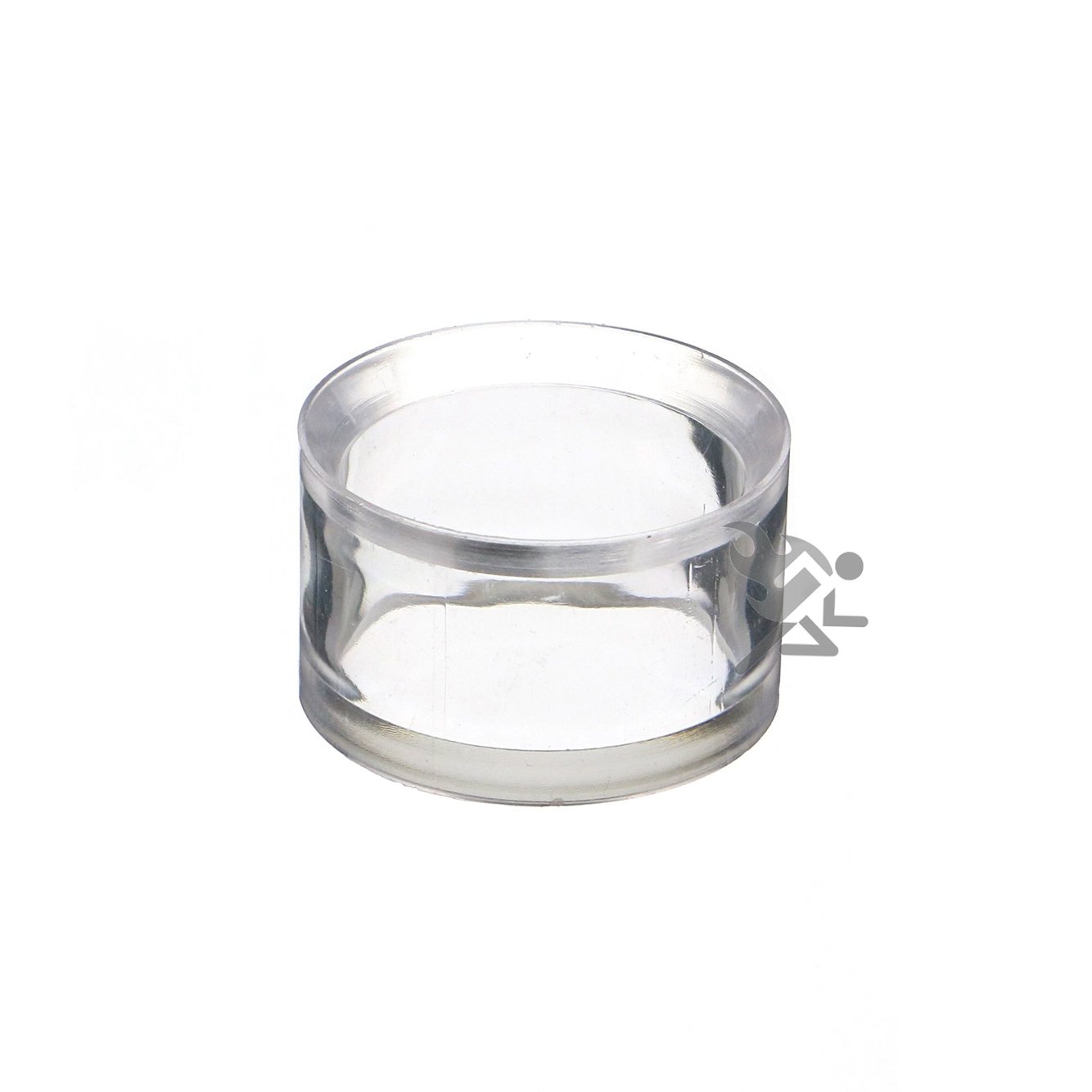 OnFireGuy (12) Clear Round Medium+ 1-1/4" Beveled Ring Display Stand Pedestal for Golf Ball Baseball Marbles Eggs Spheres Puzzle Balls