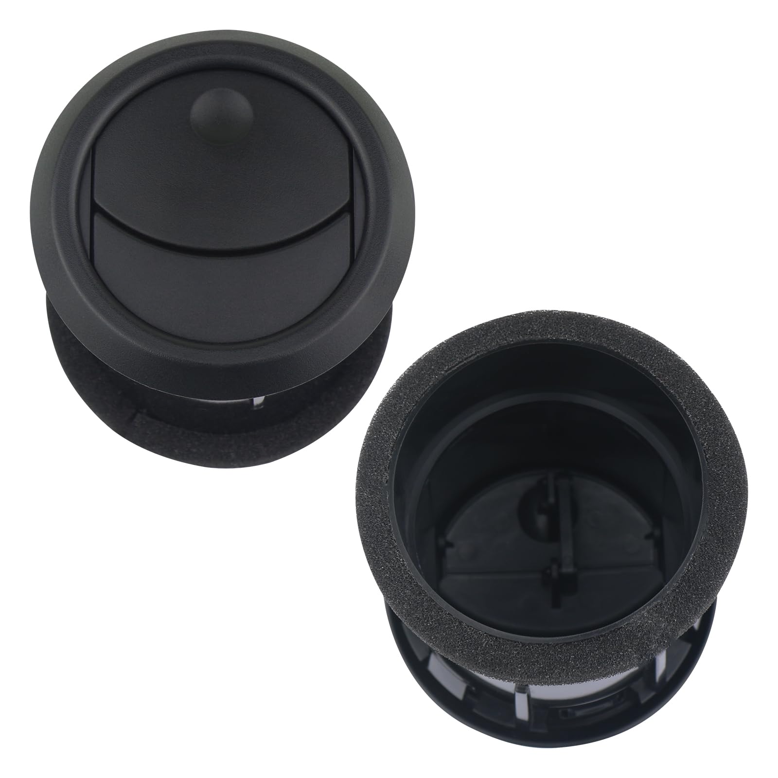2-Piece Chrome Dashboard Air Vent For 2006-2009 Lincoln MKZ / Mercury Milan / Ford Fusion Zephyr