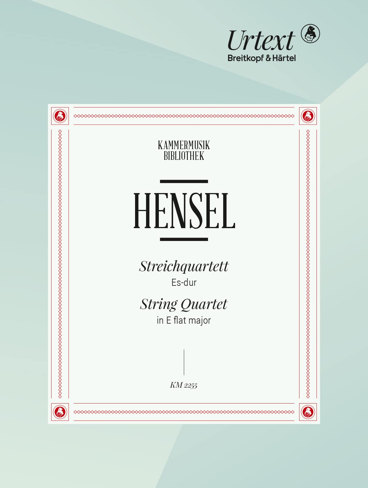 Streichquartett Es-dur - Breitkopf Urtext - Partitur und Stimmen (KM 2255)