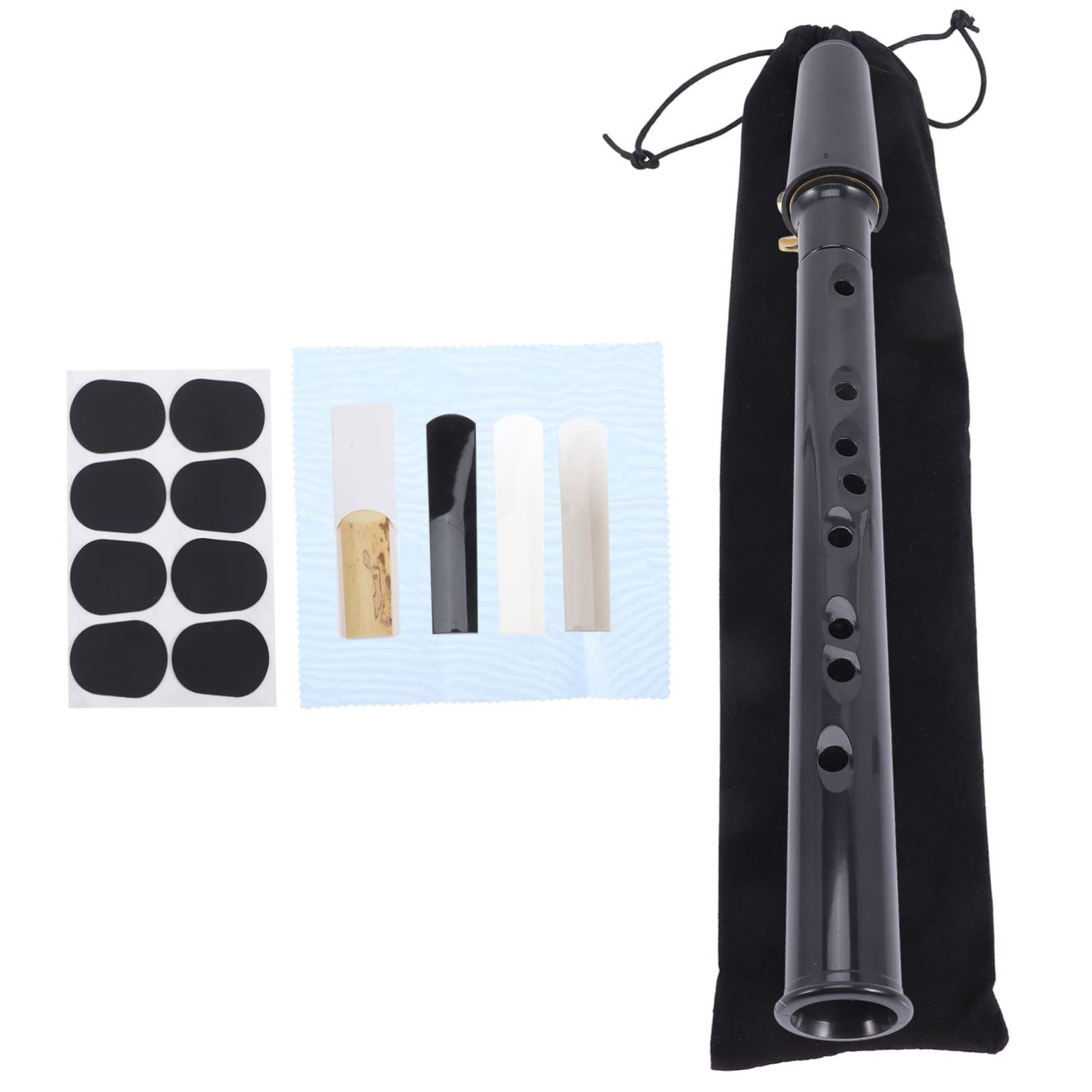 Mikinona 1 Juego Mini Saxofón Instrumento Portátil Instrumento De Saxo Saxofón Tenor Saxo Pequeño Portátil Saxofón Fácil para Principiantes Saxofón Portátil El Plastico Bolsillo Niño