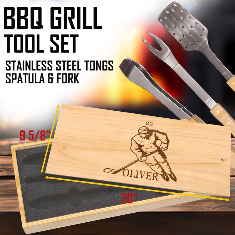 Set de Parrilla Grabado Personalizado con 3 Piezas miniatura 2